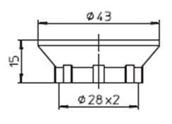 Houben 109162 Schraubring für Fassung E14