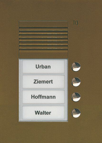 TCS PUK04/1-EB PUK Außenstation Sprechanlage Unterputz für 4 WE