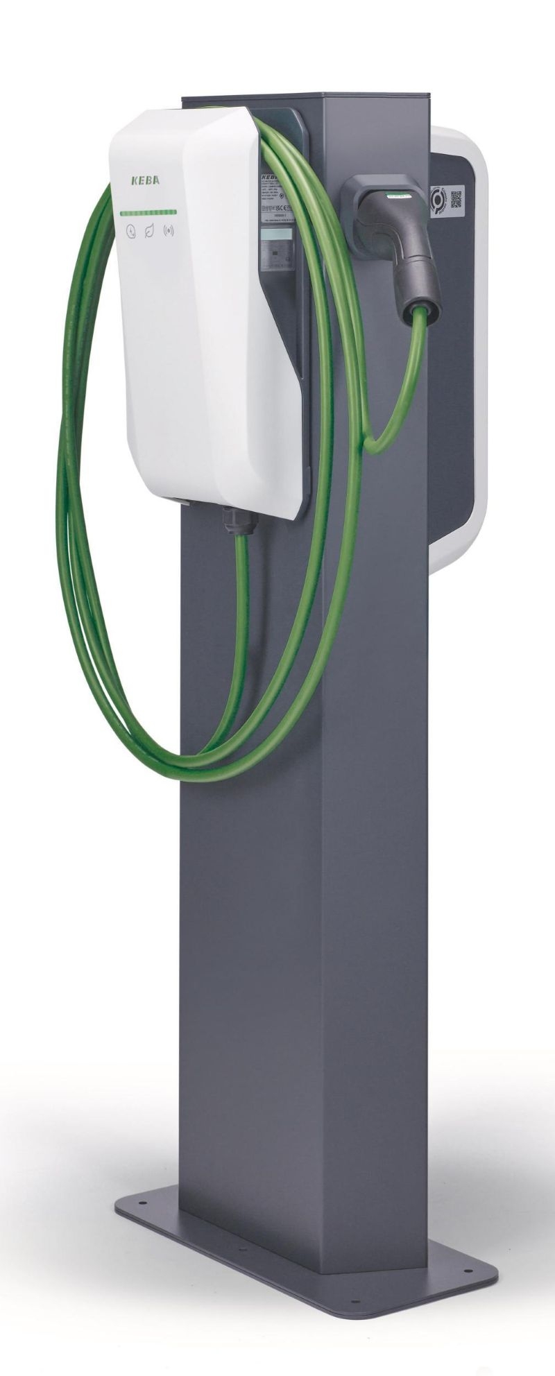 Keba 131813 KeContact P30/P40 Standsäule, Double, anthrazitgrau