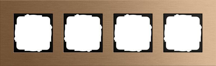 Gira 021438 Abdeckrahmen 4-fach, Gira Esprit, bronze