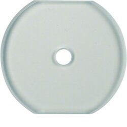 Berker 1095 Glasabdeckmittelplatte für Drehschalter/-taster, Serie Glas, klar
