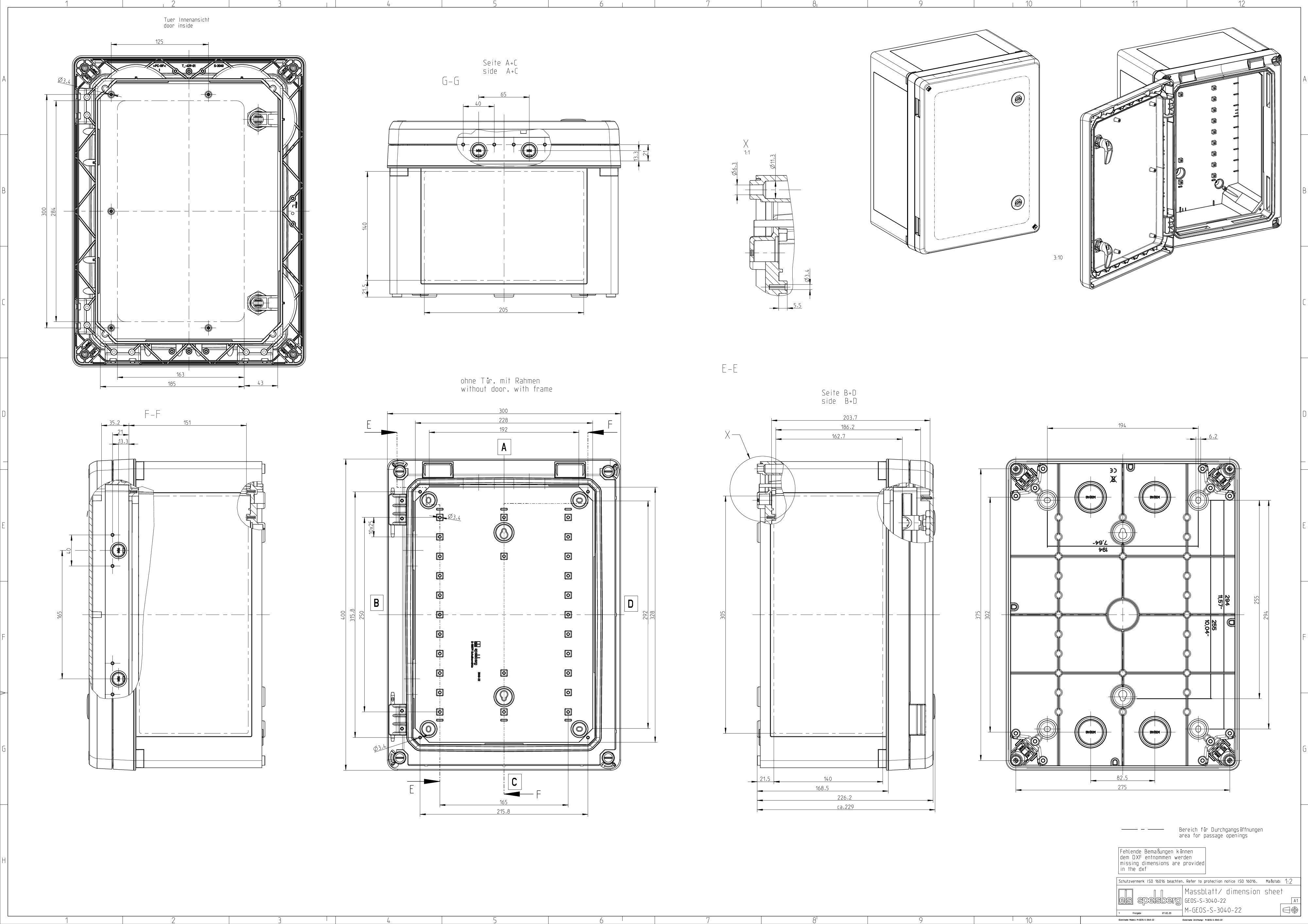Spelsberg GEOS-S 3040-22-o Schaltschrank