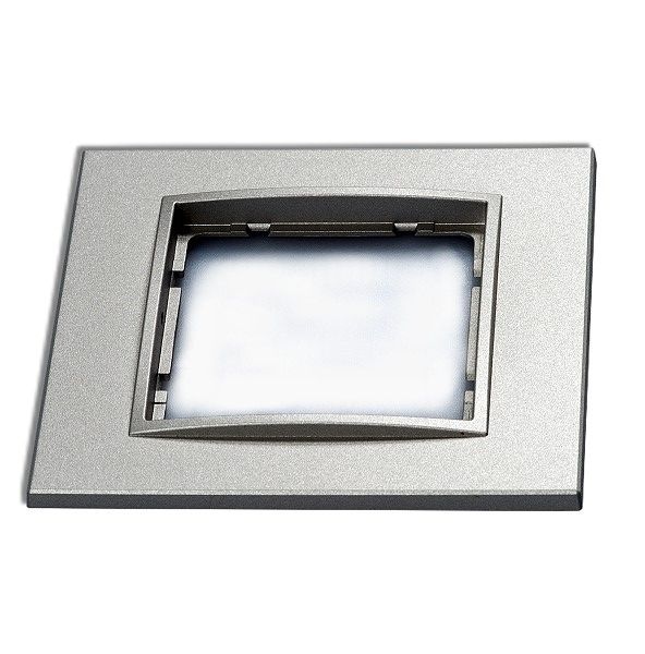 Berker 10116424 Rahmen 1-fach, B.7, alu matt