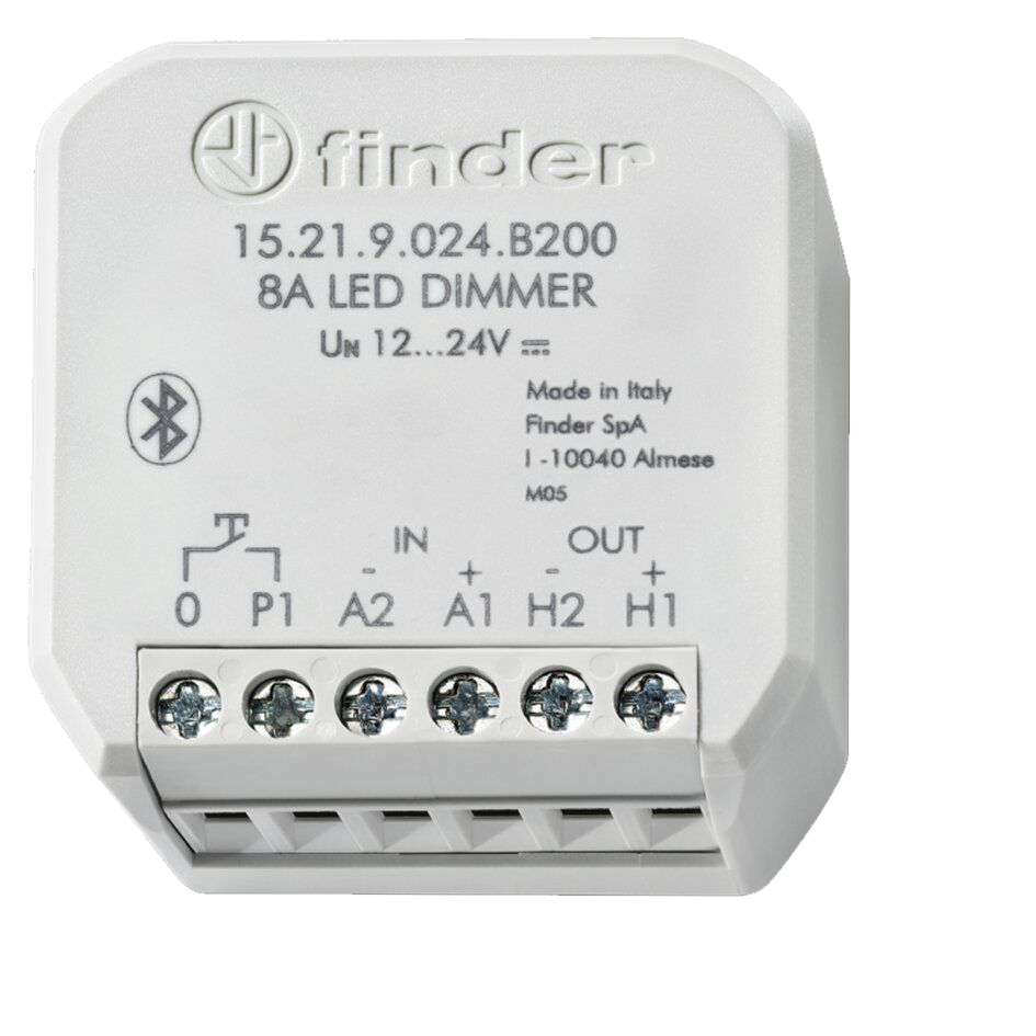 Finder 15219024B200 YESLY Bluetooth Dimmer, 1 Ausgang für 12...24 V DC, LED-Lichtbänder