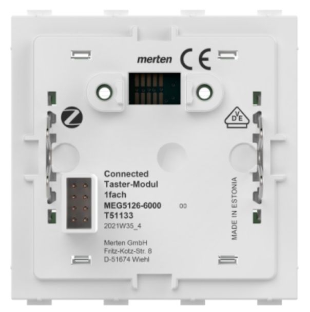 Merten MEG5116-6000 Connected Taster-Modul, System Design, 1-fach