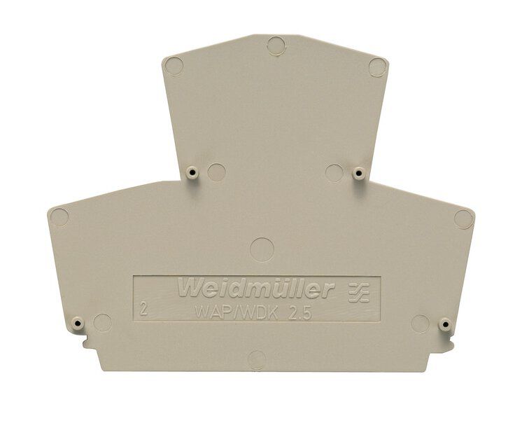 Weidmüller WAP-WDK2.5/4N Abschlussplatte 1,5mm, W-Reihe