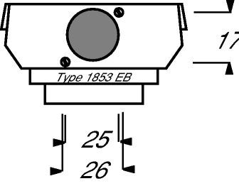 Busch-Jaeger 1853 EB Sockel XLR-Einbaubuchse Neutrik Typ FP, anthrazit, Datenkommunikationssystem (DKS)