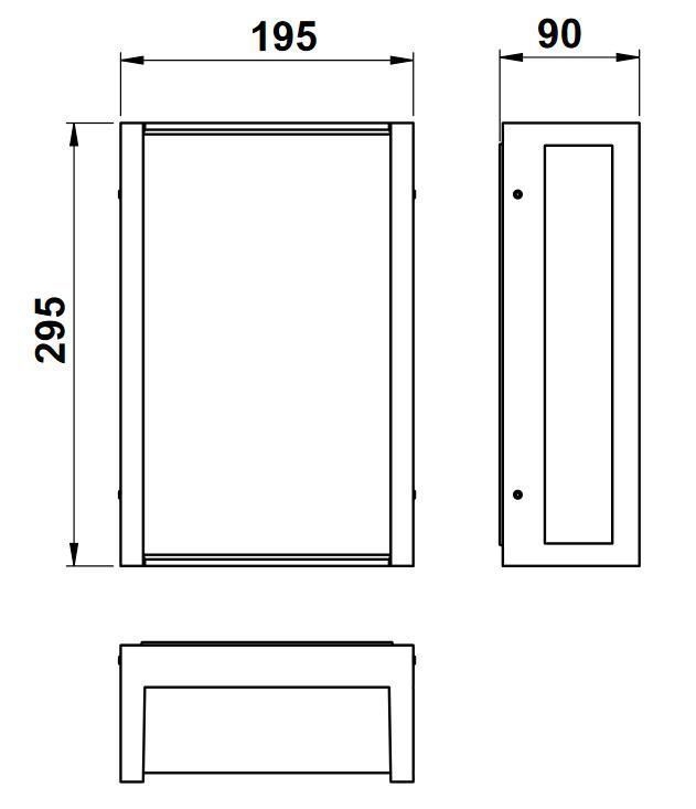 Albert 626400 Hausnummern-Wandleuchte, LED 10W, anthrazit