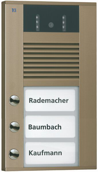 TCS AVD14033-0012 Video-Sprechanlage Außenstation für 3 WE, Aufputz