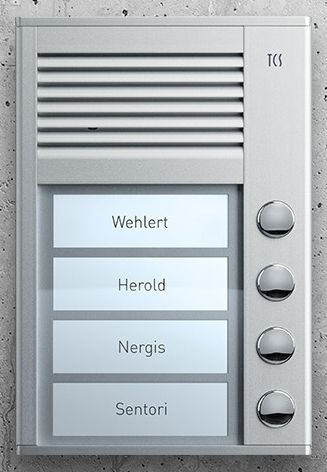 TCS PAK04-EN PAK Außenstation Aufputz für 4 WE