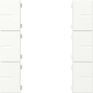 Gira 501927 Wippenset 3-fach Tastsensor 4.55 Plus, reinweiß seidenmatt