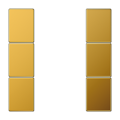 Jung GO2503TSA Tastensatz 3-fach, F50, Serie LS, goldfarben