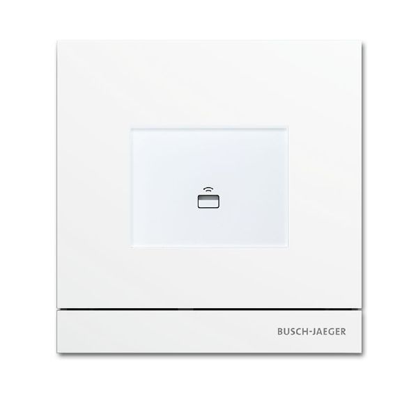 Busch-Jaeger 83100/72-664 Außenstation mit Transponder-Modul, studioweiß matt, Busch-Welcome®2-Draht