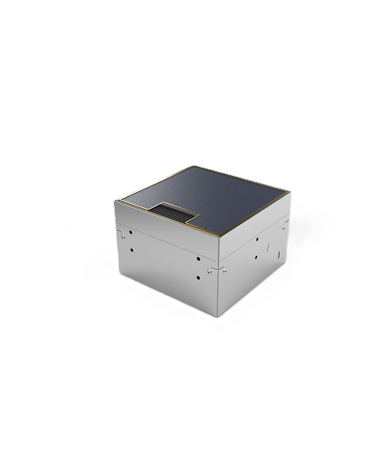 BS 8902MB-1-0 Bodensteckdose 2-fach, Quadratisch, belegbar, 2x Schutzkontakt-Steckdose