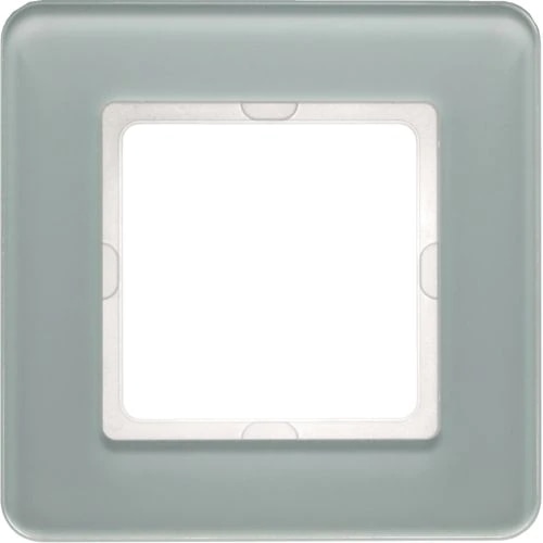 Berker 10116079 Rahmen 1-fach, Q.7, Glas polarweiß