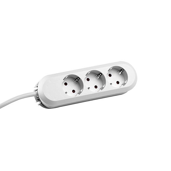 Bachmann 388.271 Tischsteckdose SMART 3x CEE7/3 mit erhöhtem Berührungsschutz Strom 3,0m CEE7/7