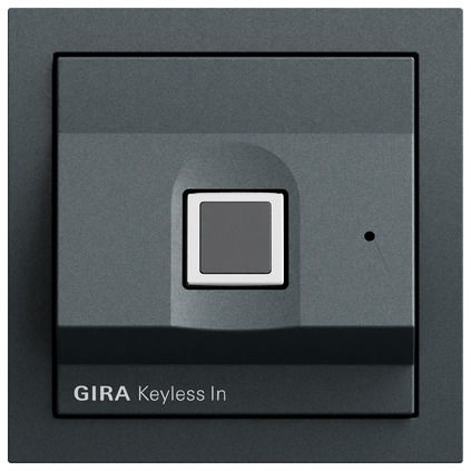 Gira 261773 Gira Keyless In Fingerprint-Leseeinheit, System 70, anthrazit (lackiert)