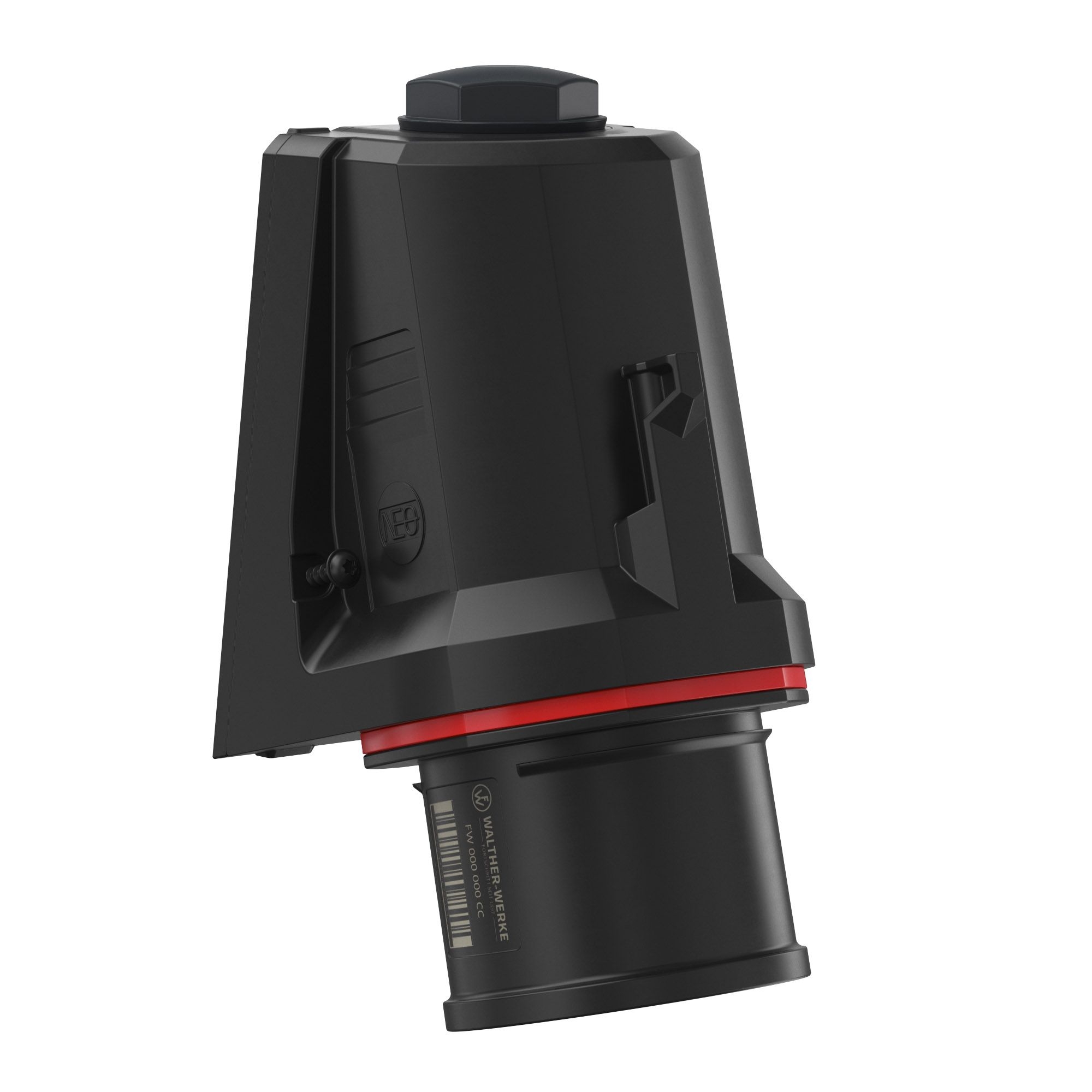 Walther Werke FW730506PH CEE NEO Wandgerätestecker schräg 32A 5P 6h IP54 als Phasenwender mit Schraubtechnik