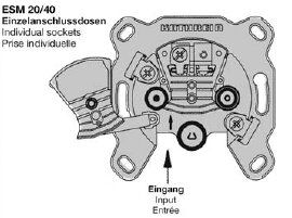 Kathrein ESM30 Modem-Einzelanschlussdose 3-fach, 6 dB