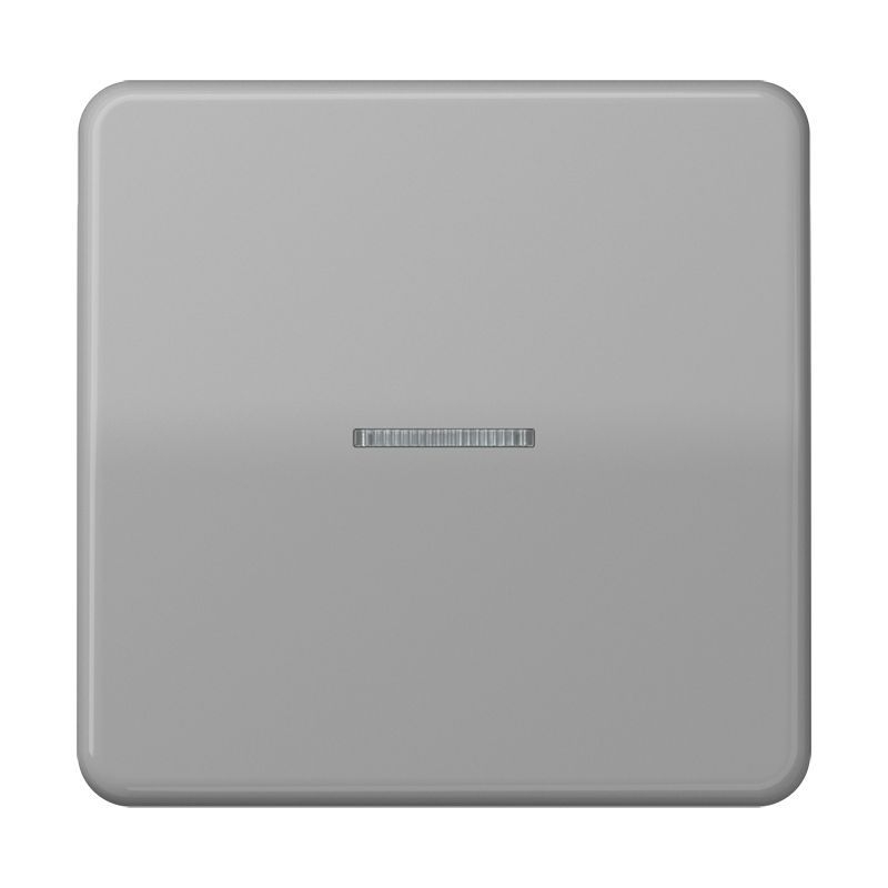 Jung CD101KO5GR Wippe mit Lichtleiter für Taster 1-fach, Duroplast, F10, Serie CD, grau