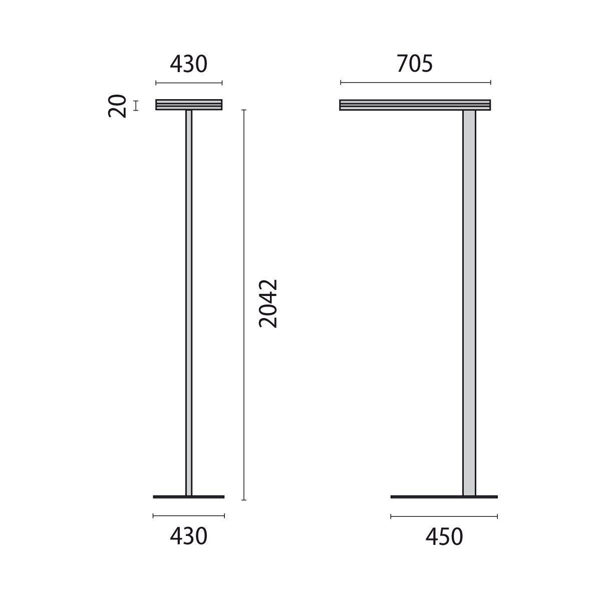 Perform.i.L. 8720761745410 Stehleuchte SL720SL L ECO LED 82W, weiß