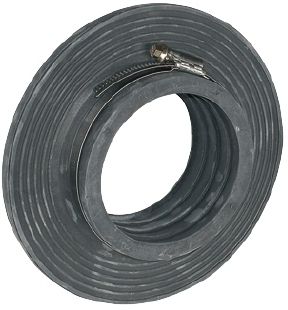 Fränkische Rohrwerke 19960063 Kabuflex-Mauerkragen-Set 63mm, schwarz