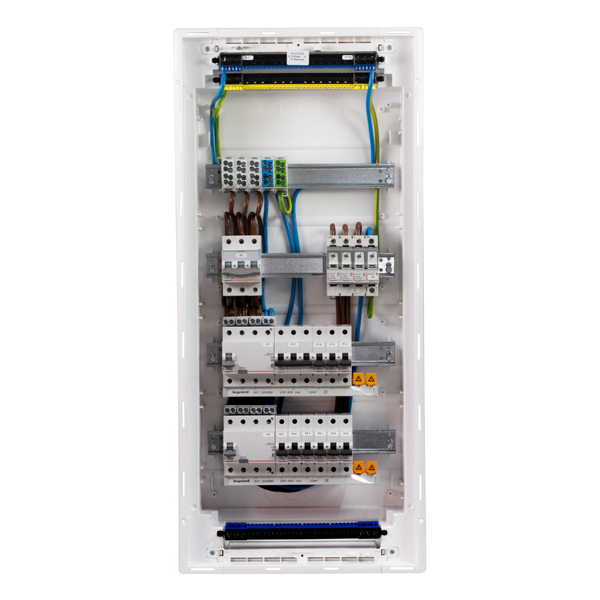 f-tronic 7180010 JUMBO48+8 Legrand UV Unterputz 4reihig m.1FI40A 1B16A