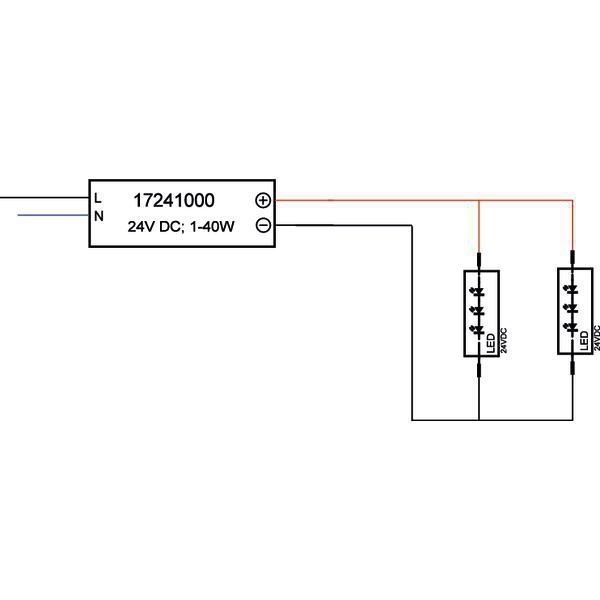 Brumberg 17241000 LED-Netzgerät 1-40 W, 24 V DC, IP20, schaltbar