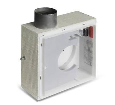 Lunos 039160 Unterputz Brandschutzgehäuse 3/UP-BR mit Abluftstutzen, Rückschlagklappe, Absperrvorrichtung