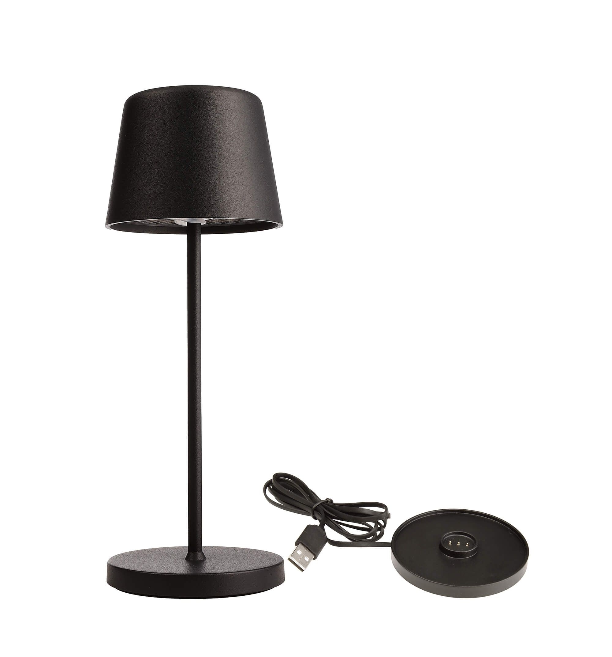 Deko-Light 620208 Akkuleuchte, Set Canis Mini + Ladesockel, 3.7 V/DC, IP 65, graphitschwarz