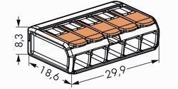 WAGO 221-415 Compact-Verbindungsklemme 5-Leiter bis 4mm²