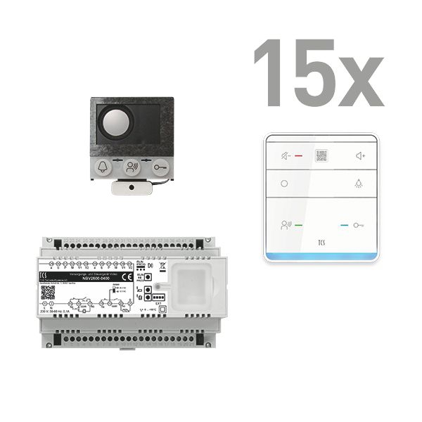 TCS PAIF150/005 1 Einbau-Türlautsprecher ASI12000, 15 Feisprecher TASTA PRO Audio 15 WE