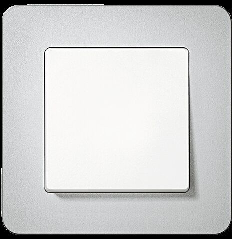 Berker 10116074 Rahmen 1-fach, Q.7, Alu, Aluminium gestrahlt