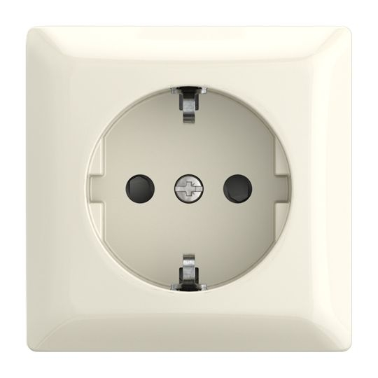 Busch-Jaeger 20 EAPBJ-522 Schutzkontakt-Steckdose, 1-fach, Safety+, Aufputz, Busch-balance AP, weiß glänzend