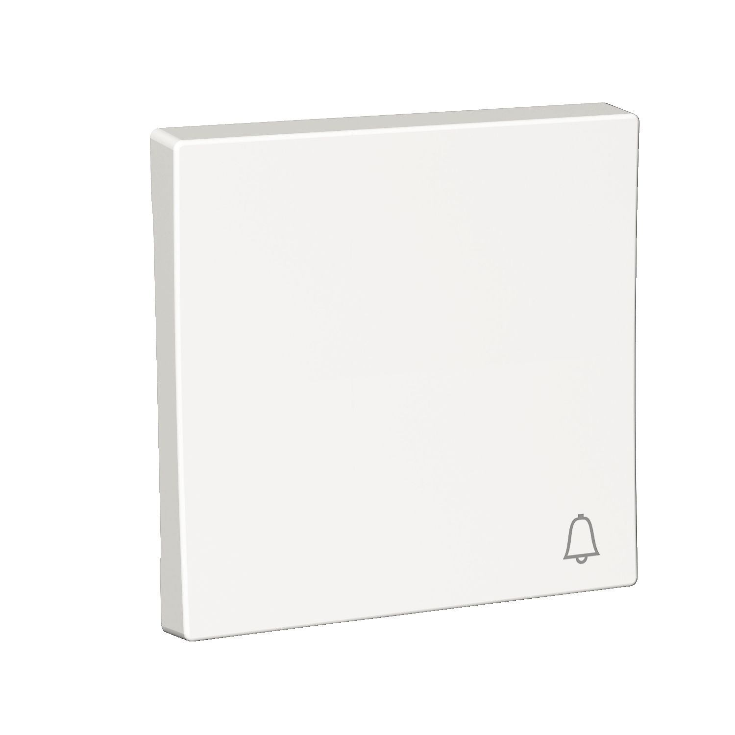 Elso WDE002022 Wippe 1-fach mit Symbol "Klingel", Exxact, weiß glänzend