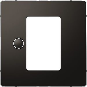 Merten MEG5775-6034 Zentralplatte für Universal Temperaturregler-Einsatz mit Touch-Display Anthrazit, System Design