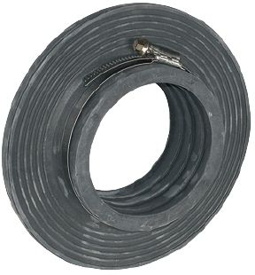 Fränkische Rohrwerke 19960050 Kabuflex-Mauerkragen-Set 50mm, schwarz