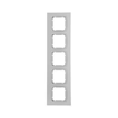Berker 10156424 Rahmen 5-fach, B.7, alu matt