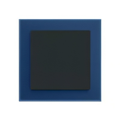 Busch-Jaeger Busch-art linear Blauglas schwarz matt
