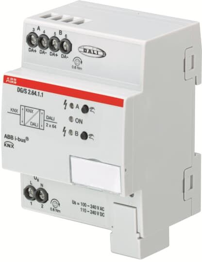 ABB DG/S2.64.1.1 DALI-Gateway, Basic, 2-fach, REG