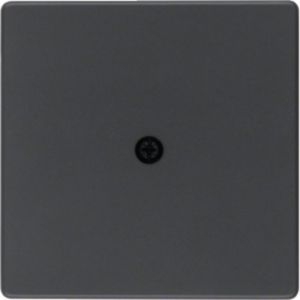 Berker MAN0207323 Zentralstück für Kabelauslass und VDo-Anschlussdose, Q.x, tiefschwarz matt
