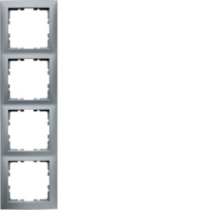 Berker 10149939 Rahmen 4-fach S.1 aluminium matt lackiert