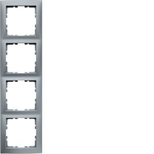 Berker 10149939 Rahmen 4-fach, S.1, aluminium matt