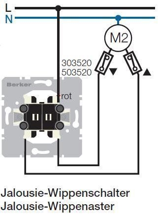 Berker 503520 Jalousie-Wippentaster Modul-Einsätze