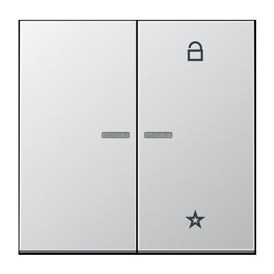 Jung FMAL1701 eNet Taster Universal 1-fach, Serie LS, Aluminium