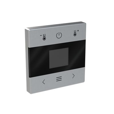 Busch-Jaeger 1794 MDRT-83 Zentralscheibe für Raumtemperaturregler mit Display, Bluetooth, Busch-Flextronics , aluminium silber matt, Plattform 63