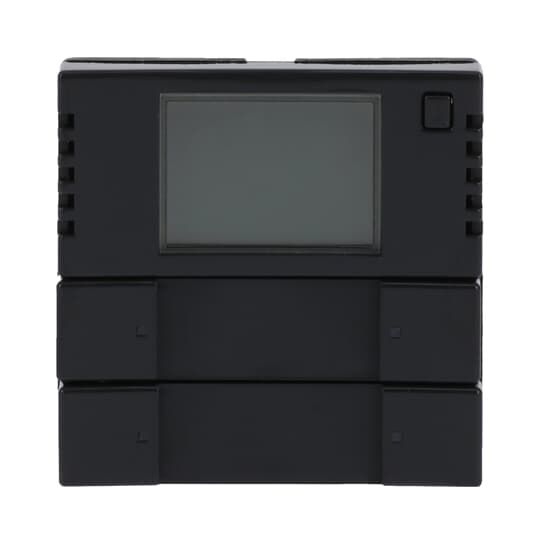 Busch-Jaeger 6128/28-81 Bedienelement 2/4-fach, Raumklima, mit Raumtemperaturregler, Multifunktion/Farbkonzept, anthrazit glänzend, Plattform 63, KNX