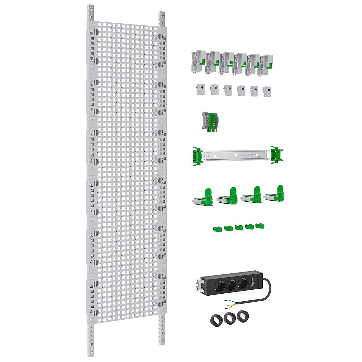 ABN VX17RM8162 Multimediafeld FB1, BH7, LexCom Home, 6xRJ45, S-One, 4xFix Box, 5xFix Cable, EU-Steckdose