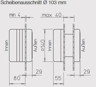 Helios MiniVent HR 90 KEZ Minilüfter m. Kugellager u. Nachlaufzeit