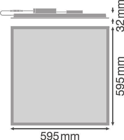 Ledvance PANEL PERFORMANCE 600 30 W Quadratische Einlege-Leuchte 3000 K
